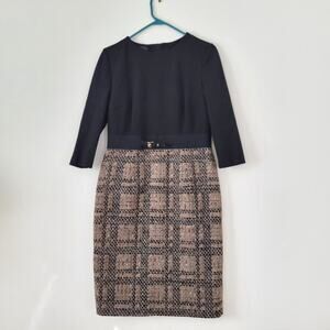 Les Copains Tweed Ponte Dress